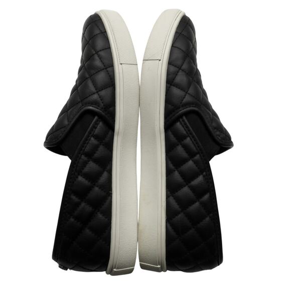 Steve Madden Ecentrcq Black Quilted Leather Sneakers Size 8 Chunky Platform - Picture 8 of 12